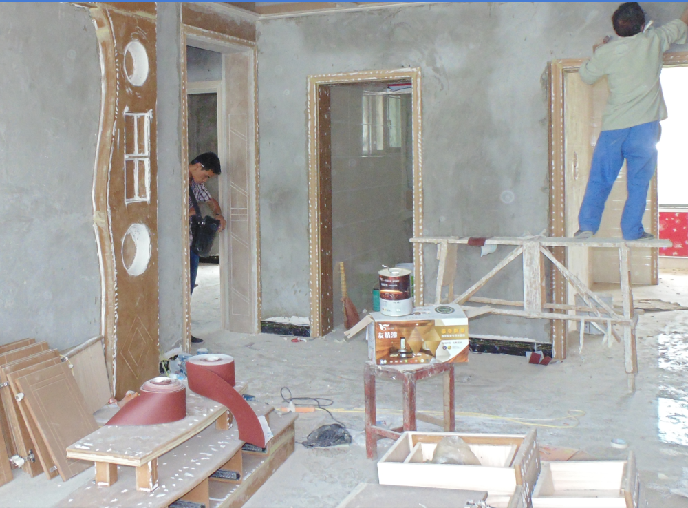 冒高溫戰酷暑，友情漆代理確保工程按時完工